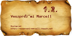 Veszprémi Marcell névjegykártya