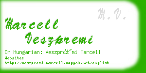 marcell veszpremi business card